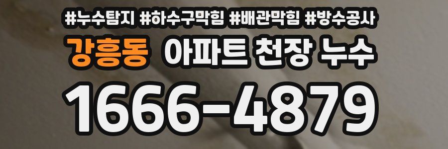 강흥동 아파트 천장 누수