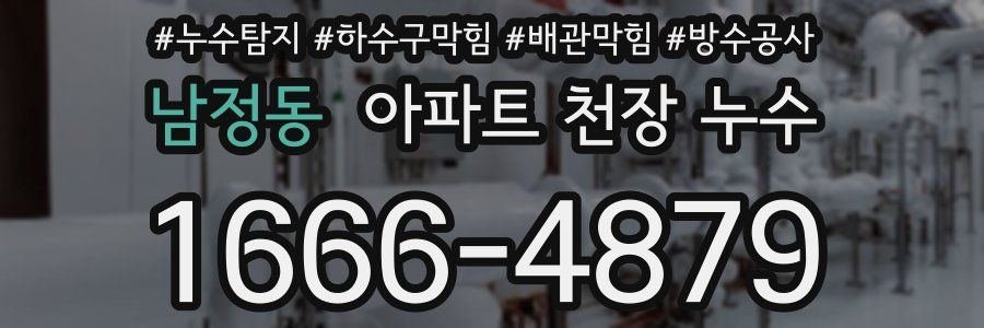 남정동 아파트 천장 누수