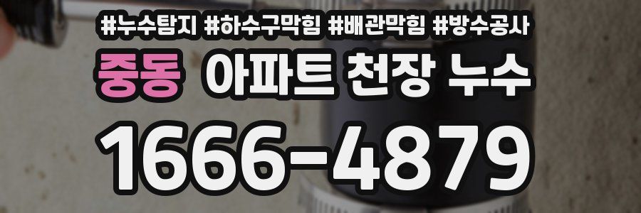 중동 아파트 천장 누수