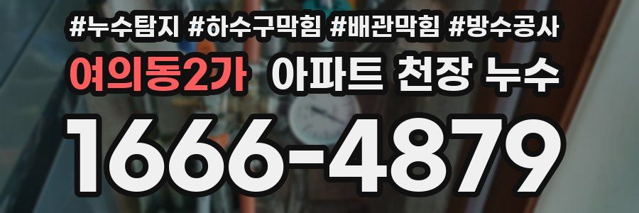 여의동2가 아파트 천장 누수