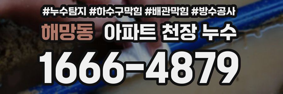 해망동 아파트 천장 누수