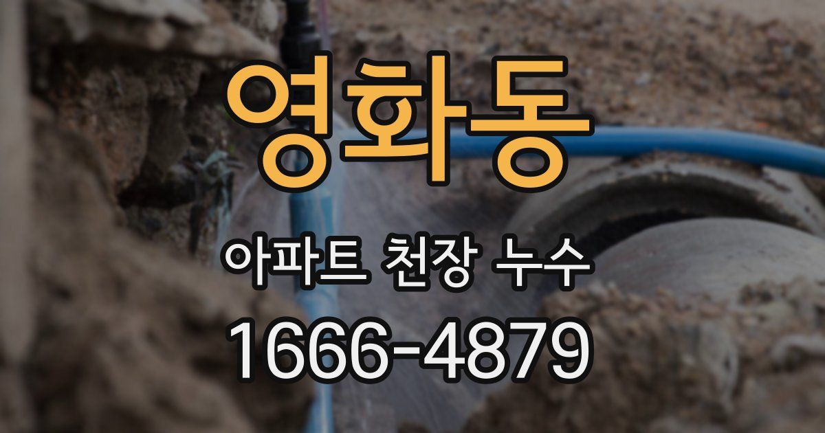 영화동 아파트 천장 누수