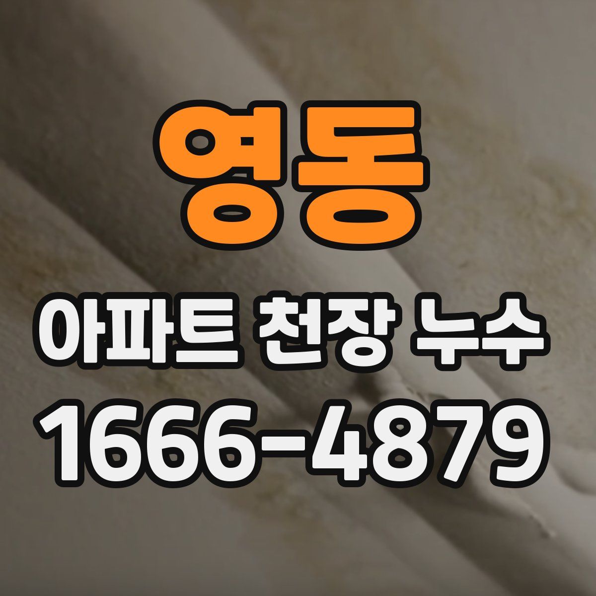 영동 아파트 천장 누수