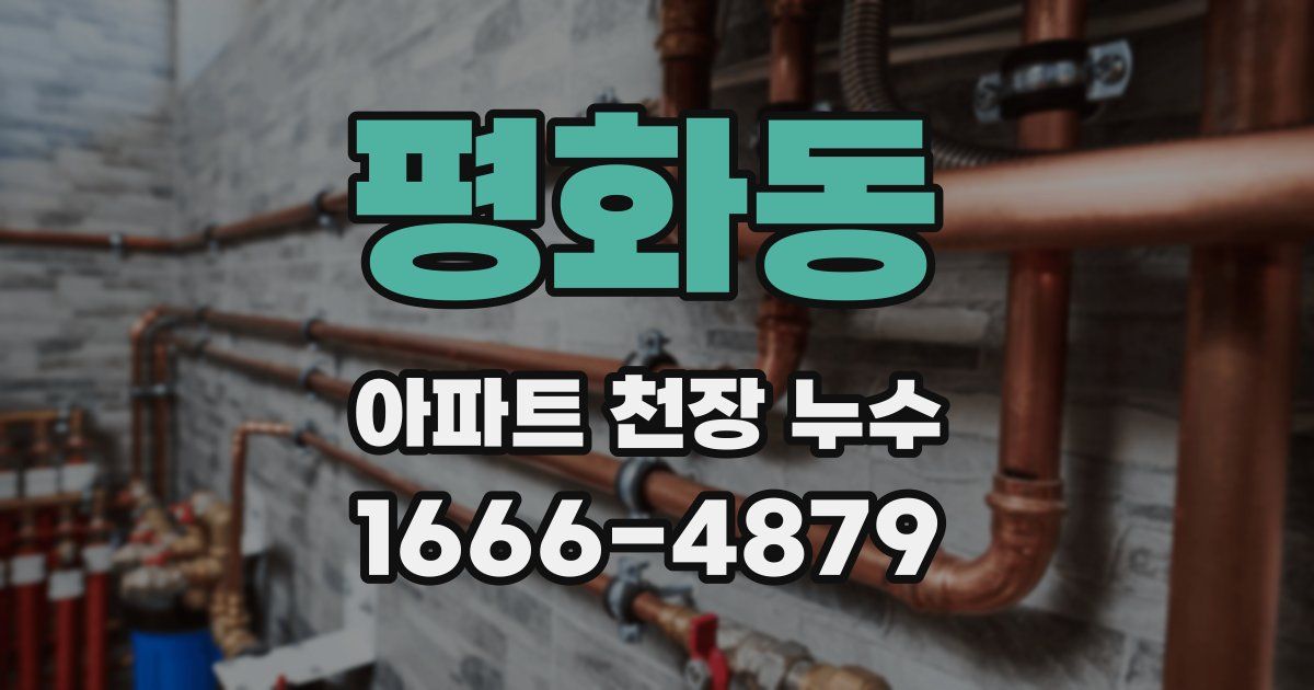 평화동 아파트 천장 누수