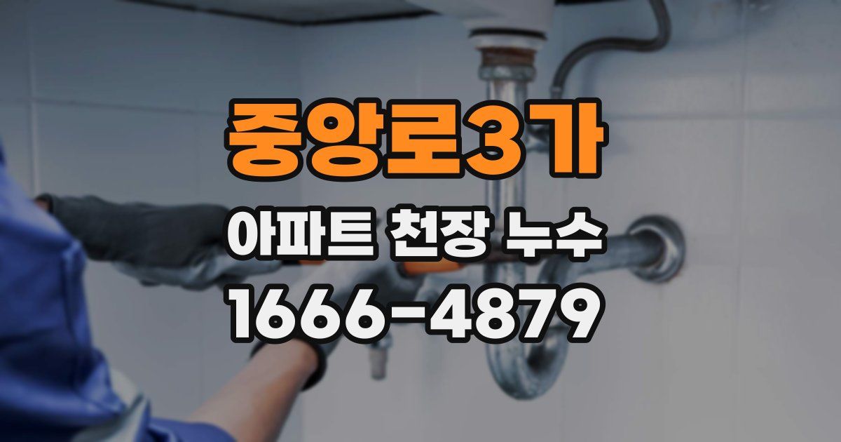 중앙로3가 아파트 천장 누수