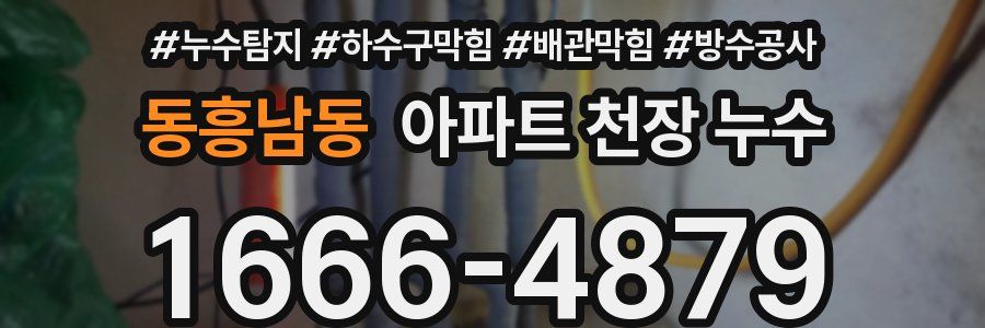 동흥남동 아파트 천장 누수