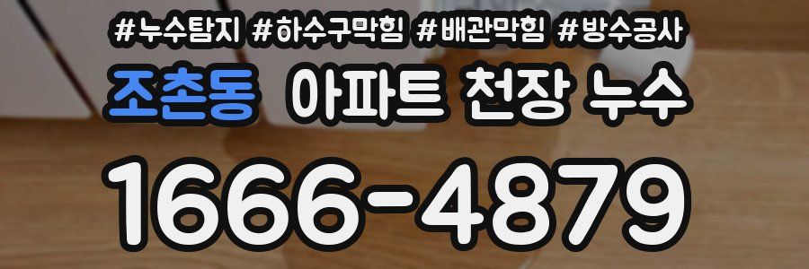조촌동 아파트 천장 누수