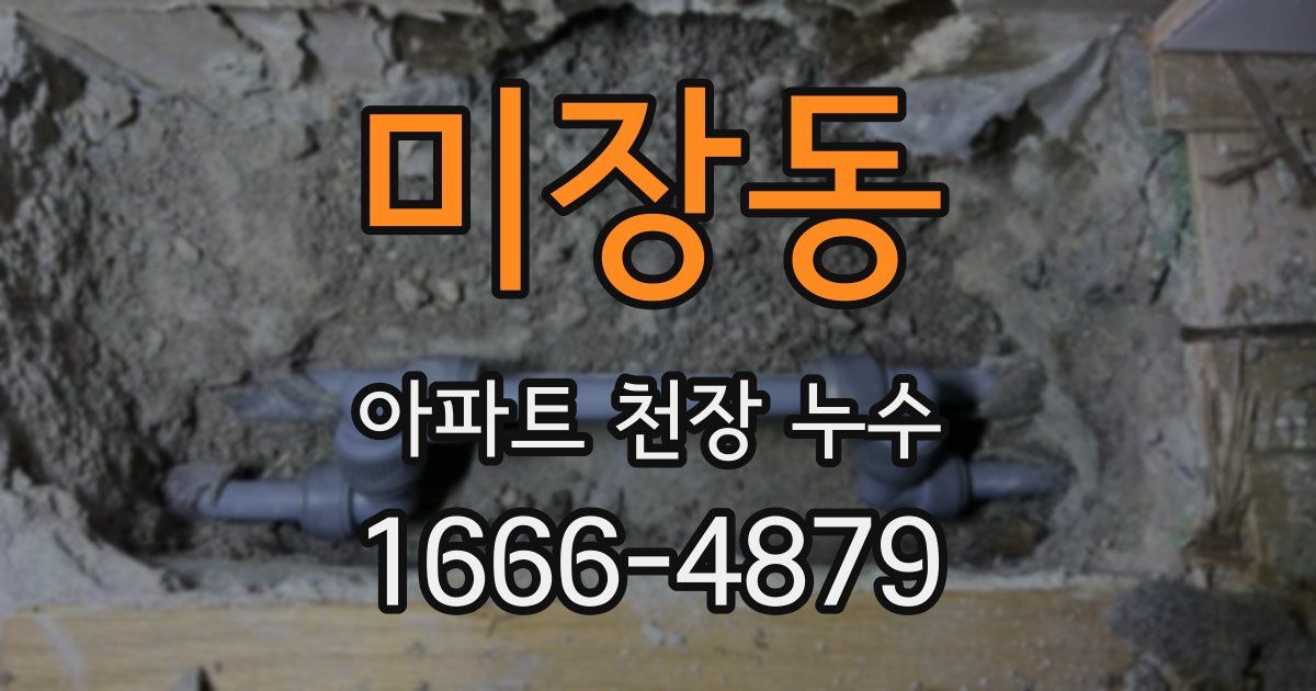 미장동 아파트 천장 누수