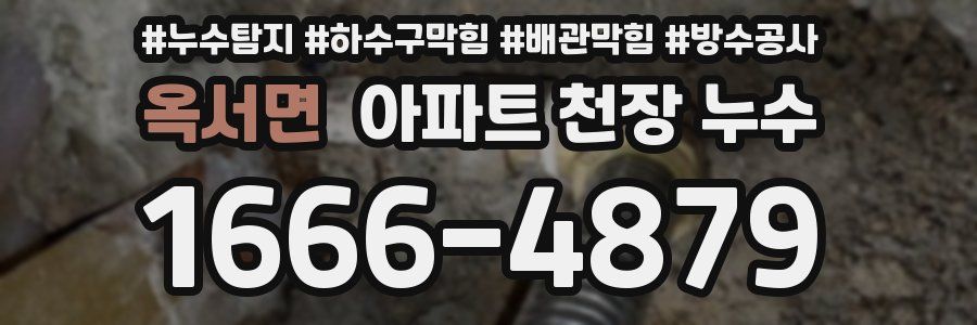 옥서면 아파트 천장 누수