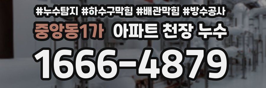 중앙동1가 아파트 천장 누수