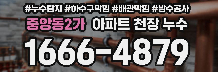 중앙동2가 아파트 천장 누수