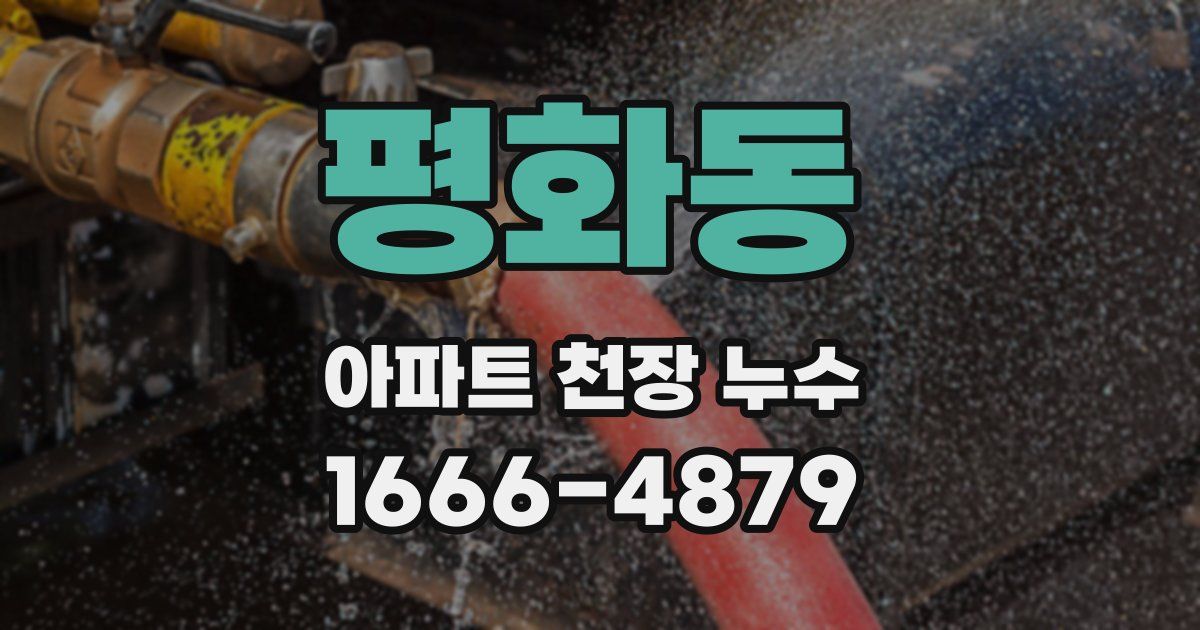 평화동 아파트 천장 누수