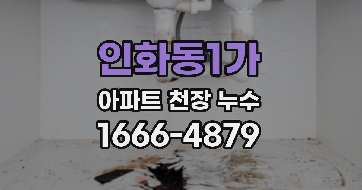 인화동1가 아파트 천장 누수