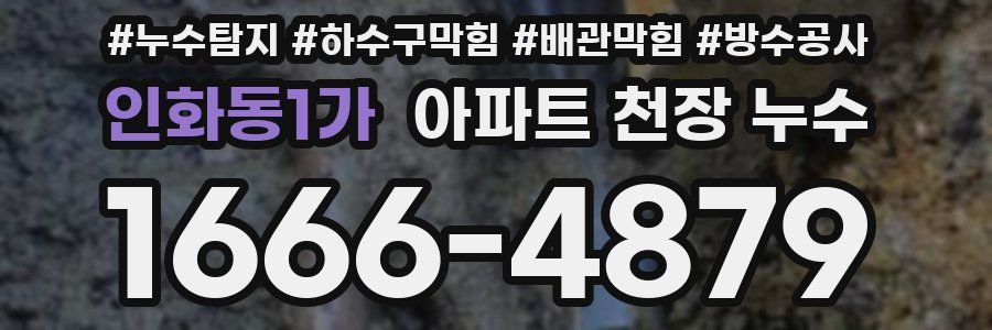 인화동1가 아파트 천장 누수