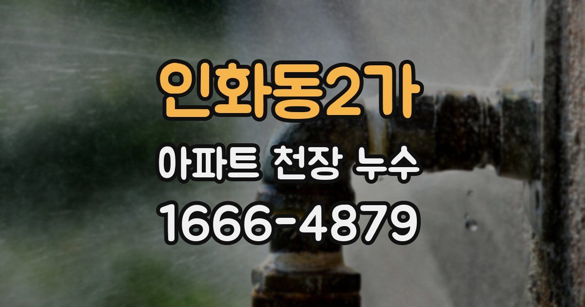 인화동2가 아파트 천장 누수