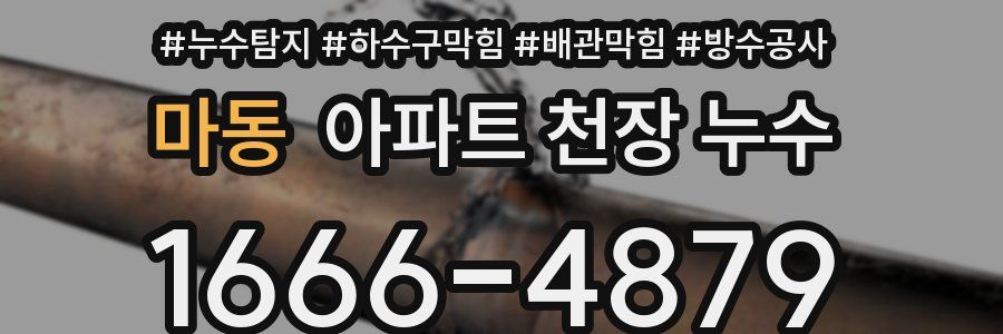 마동 아파트 천장 누수