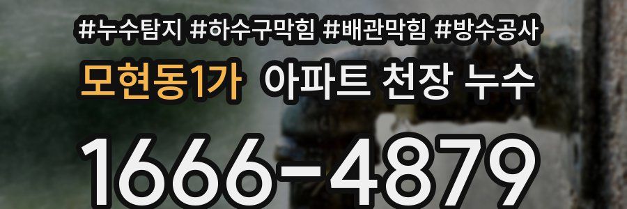 모현동1가 아파트 천장 누수
