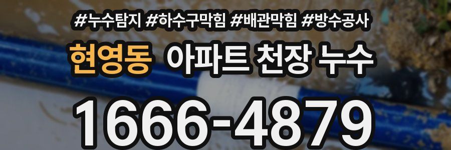 현영동 아파트 천장 누수