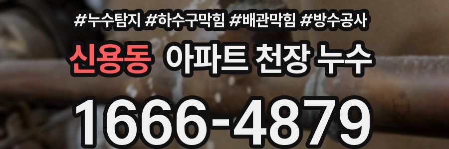 신용동 아파트 천장 누수