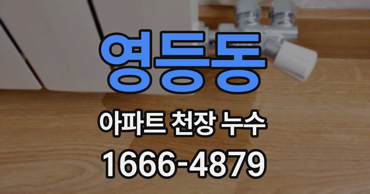 영등동 아파트 천장 누수