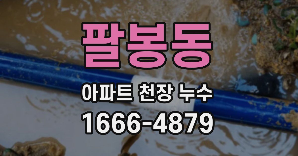 팔봉동 아파트 천장 누수