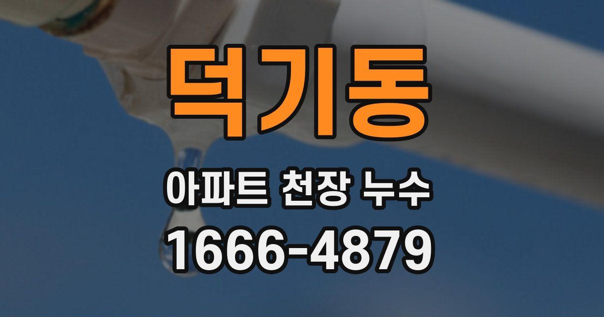 덕기동 아파트 천장 누수