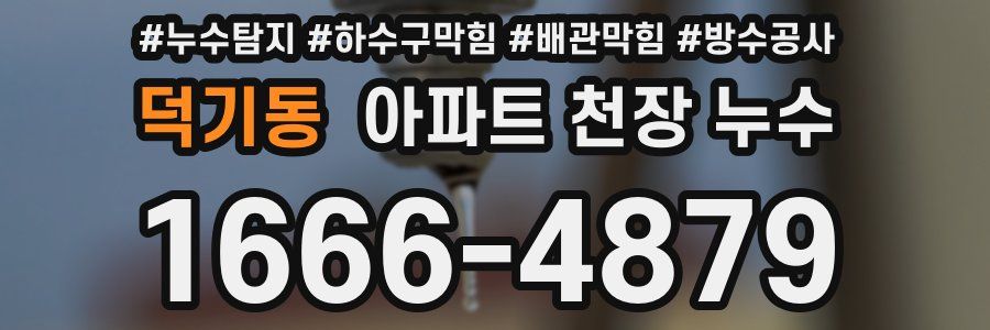 덕기동 아파트 천장 누수