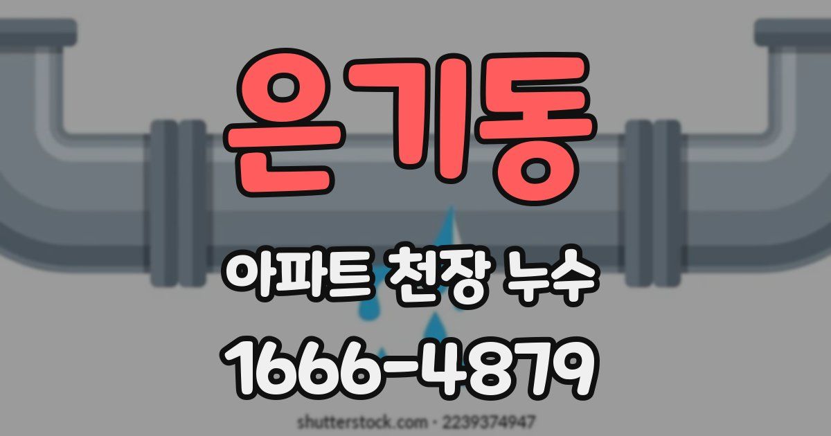 은기동 아파트 천장 누수