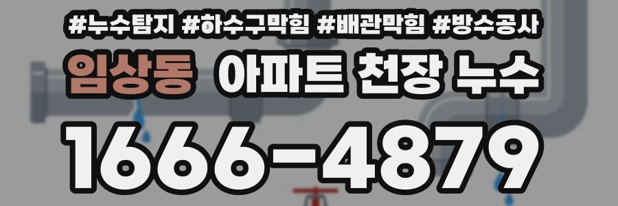 임상동 아파트 천장 누수