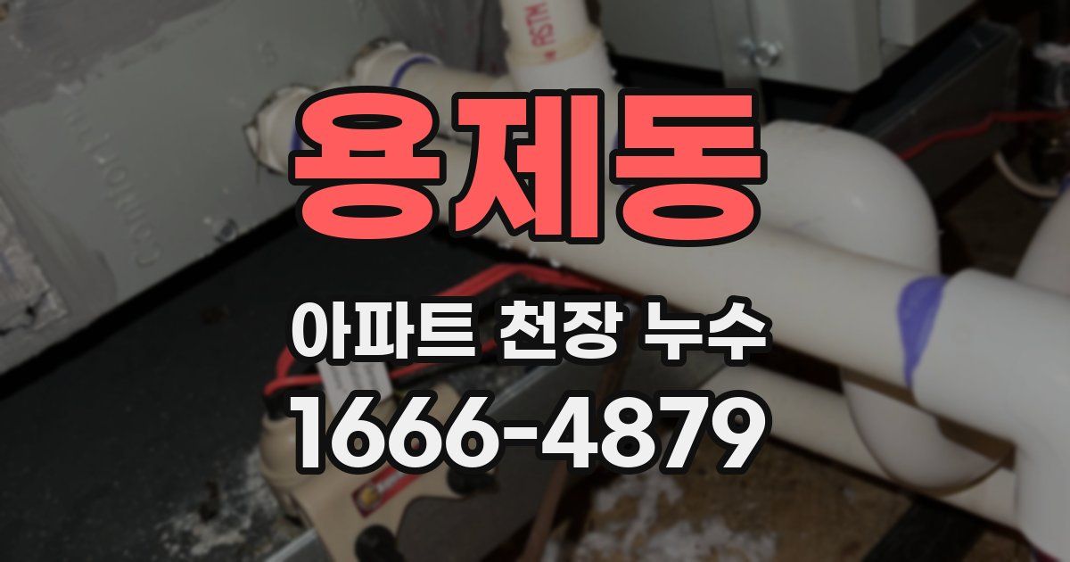 용제동 아파트 천장 누수