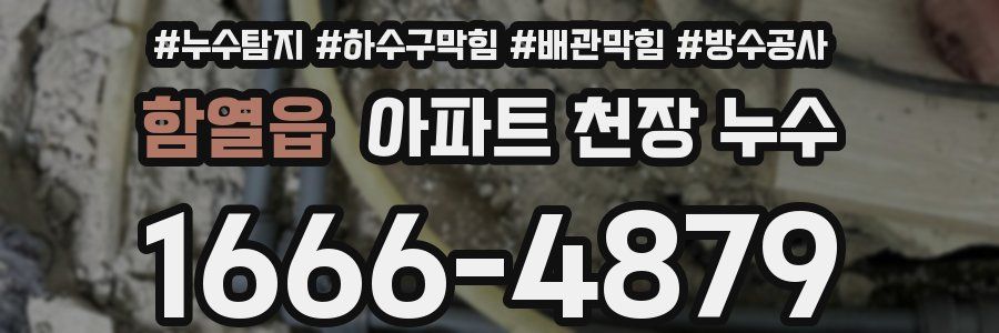 함열읍 아파트 천장 누수
