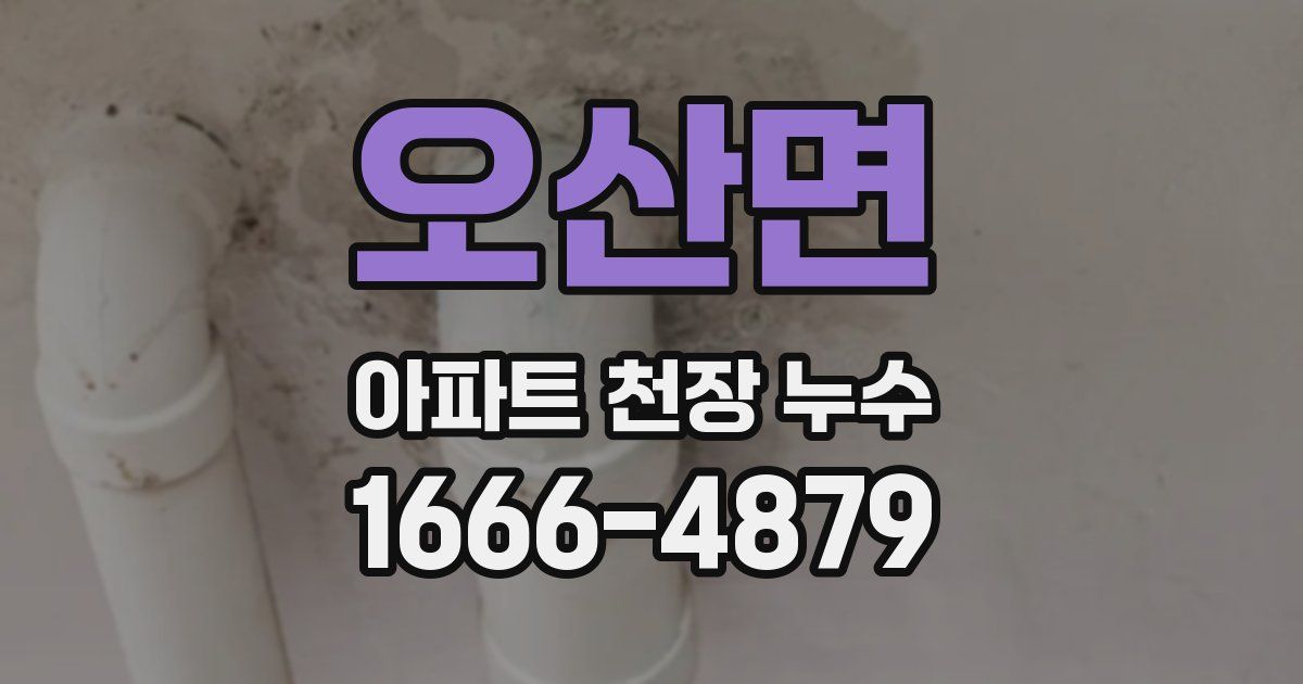 오산면 아파트 천장 누수