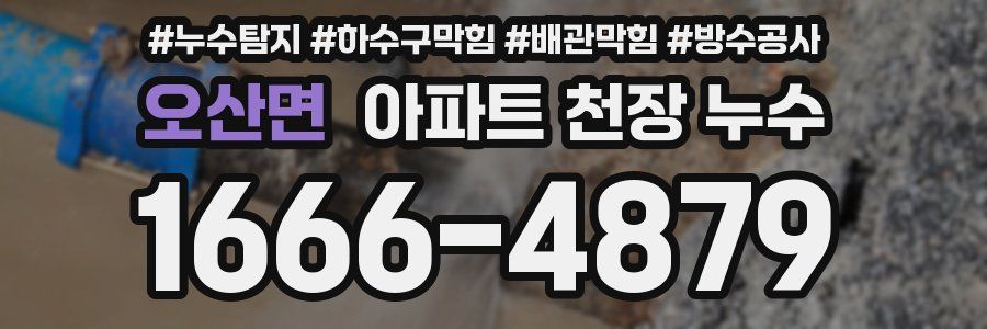 오산면 아파트 천장 누수