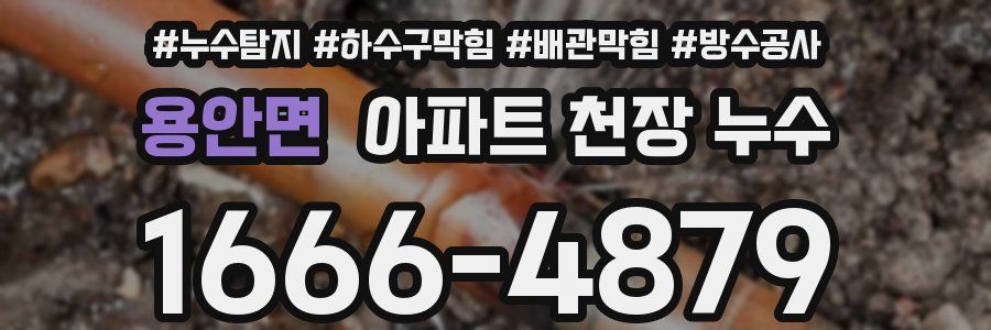 용안면 아파트 천장 누수