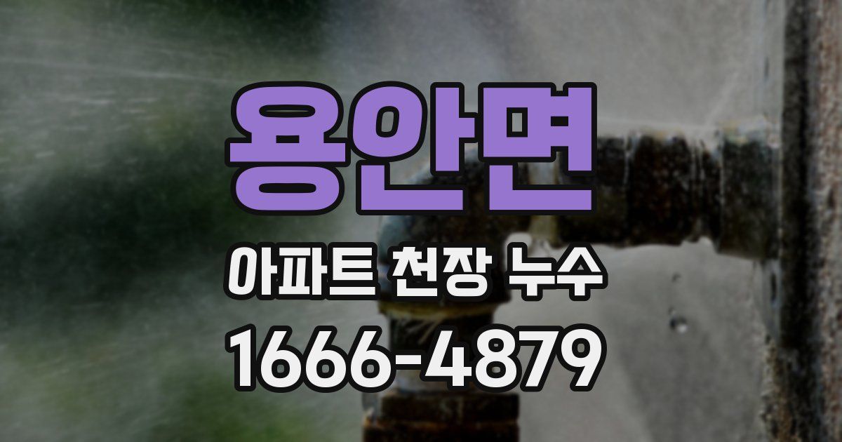 용안면 아파트 천장 누수