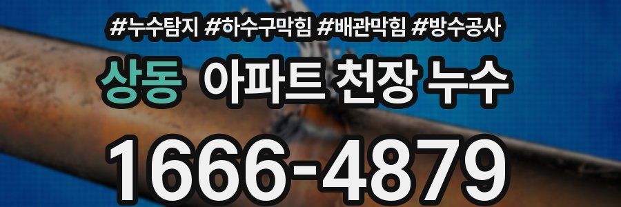 상동 아파트 천장 누수