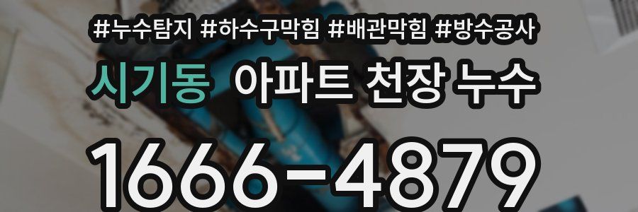 시기동 아파트 천장 누수