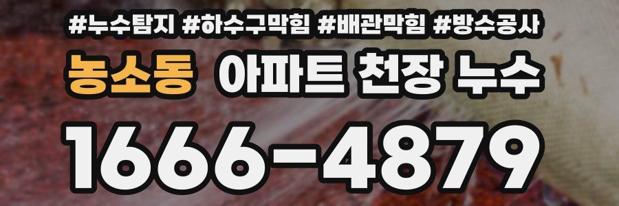 농소동 아파트 천장 누수