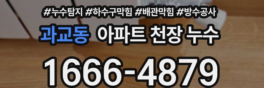 과교동 아파트 천장 누수