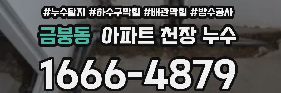 금붕동 아파트 천장 누수