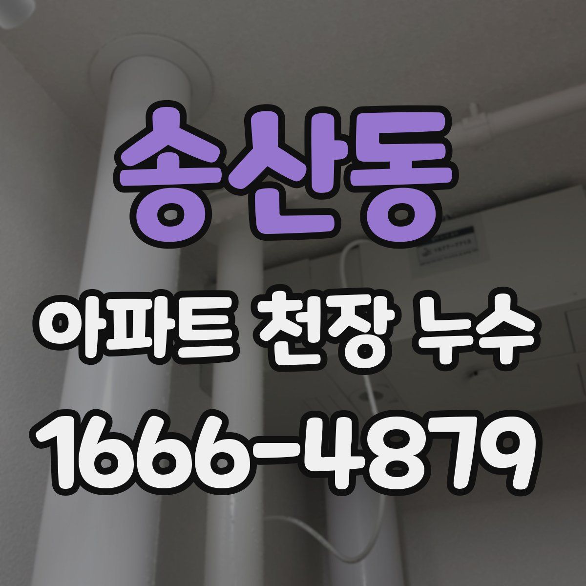 송산동 아파트 천장 누수