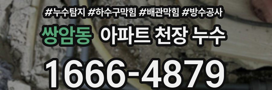 쌍암동 아파트 천장 누수