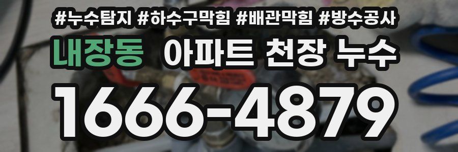 내장동 아파트 천장 누수