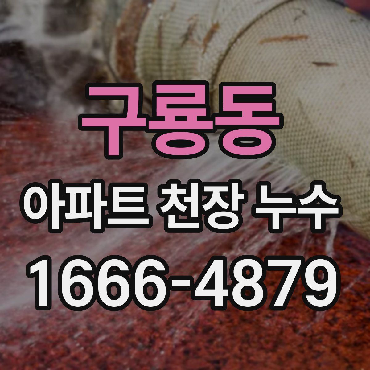 구룡동 아파트 천장 누수