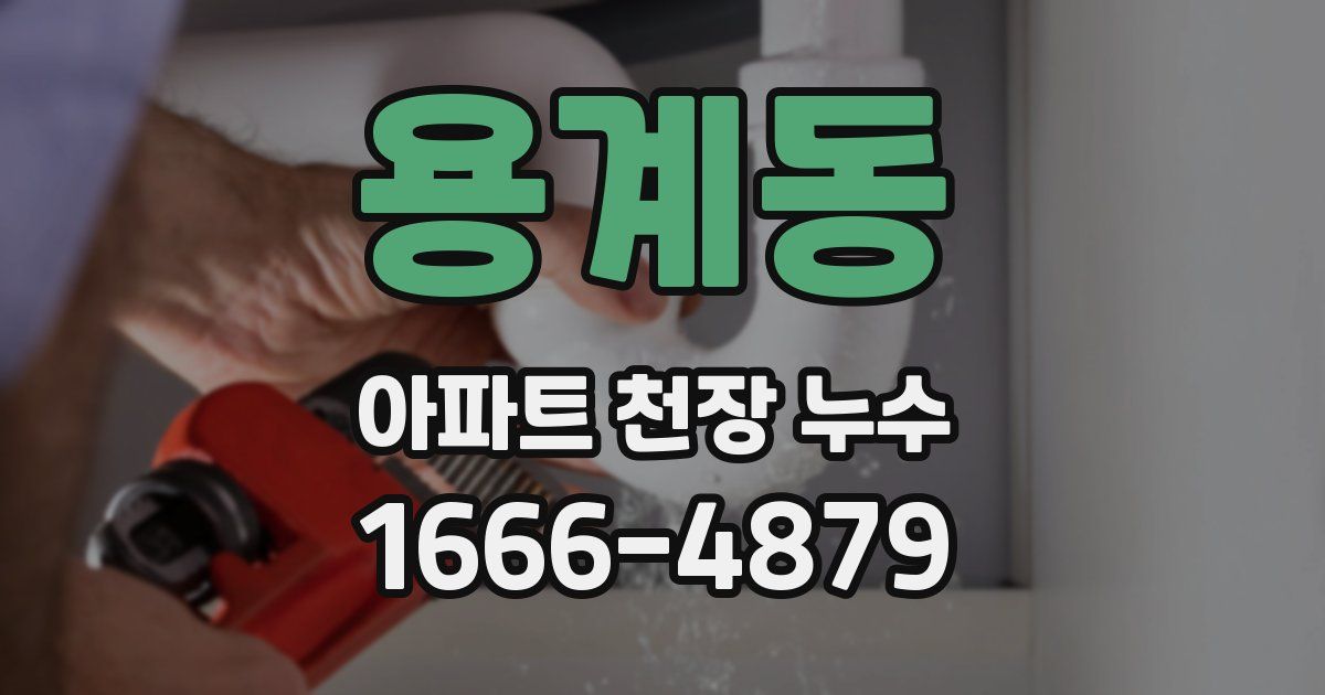 용계동 아파트 천장 누수
