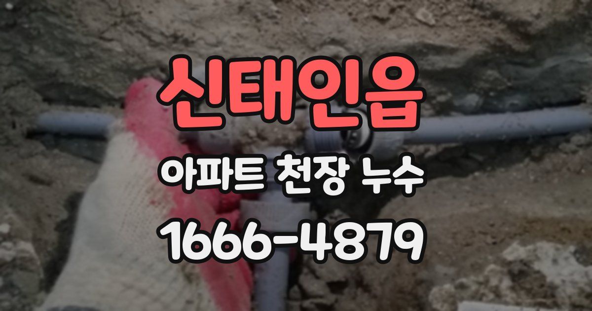 신태인읍 아파트 천장 누수