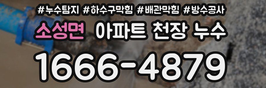 소성면 아파트 천장 누수