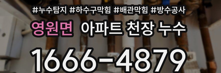 영원면 아파트 천장 누수