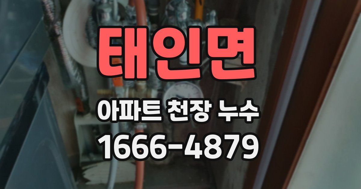 태인면 아파트 천장 누수