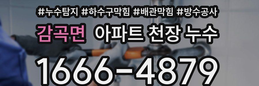 감곡면 아파트 천장 누수